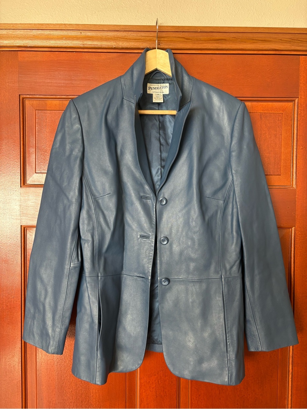 Pendleton Leather Blazer – Size Medium